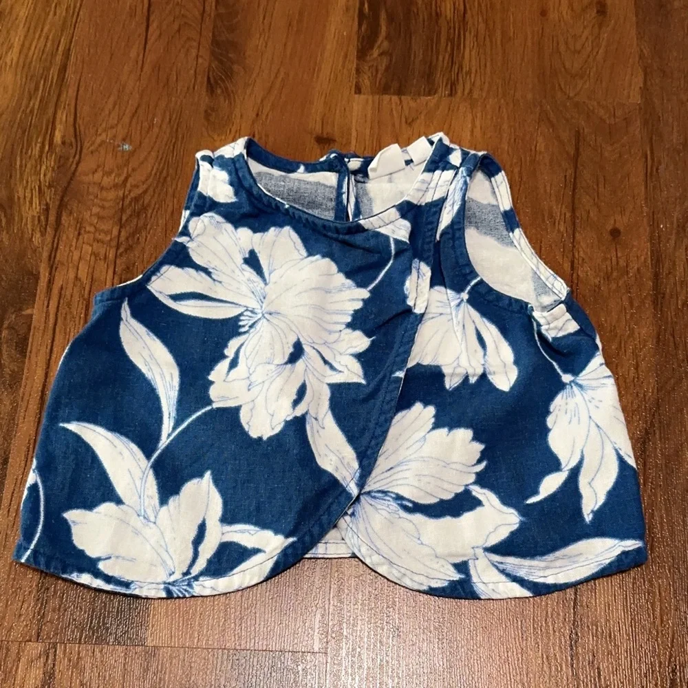 GAP Blue and White Floral Kids Matching Set